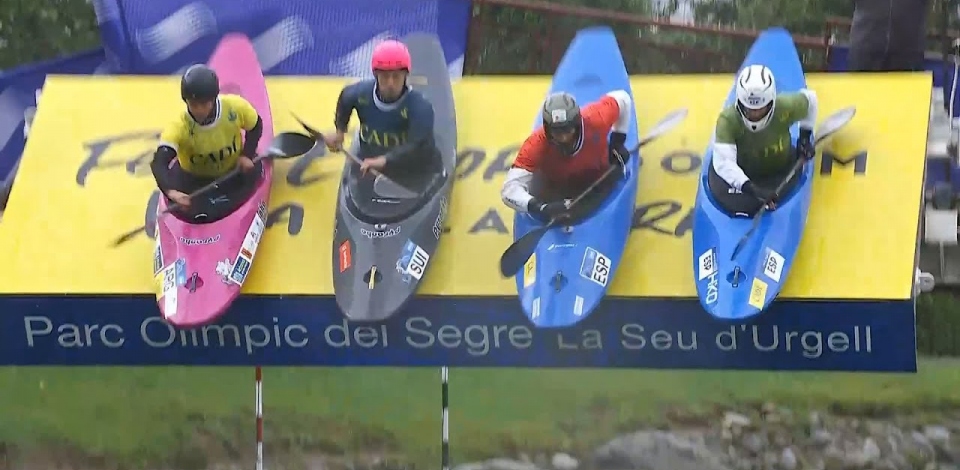 Men's Kayak Cross - Heat 4 / 2024 ICF Canoe Slalom World Cup La Seu Spain