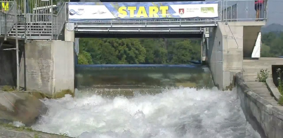 Ana Satila Brazil Semi Final / 2023 ICF Canoe-Kayak Slalom World Cup Ljubljana Slovenia