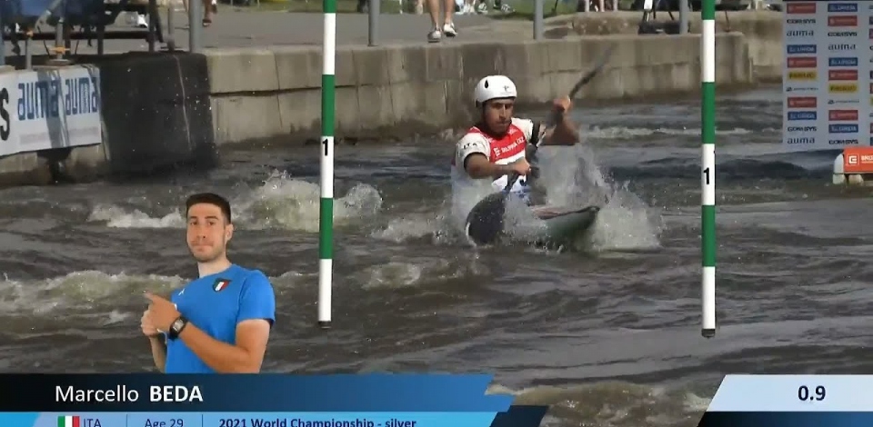 Marcello Beda, Italy, Canoe Slalom, Heats / 2024 ICF Canoe Slalom World Cup Prague Czechia