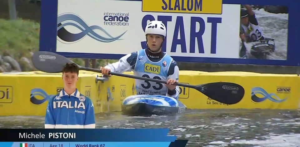 Michele Pistoni, Italy - Kayak Semi-Final / 2024 ICF Canoe Slalom World Cup La Seu Spain
