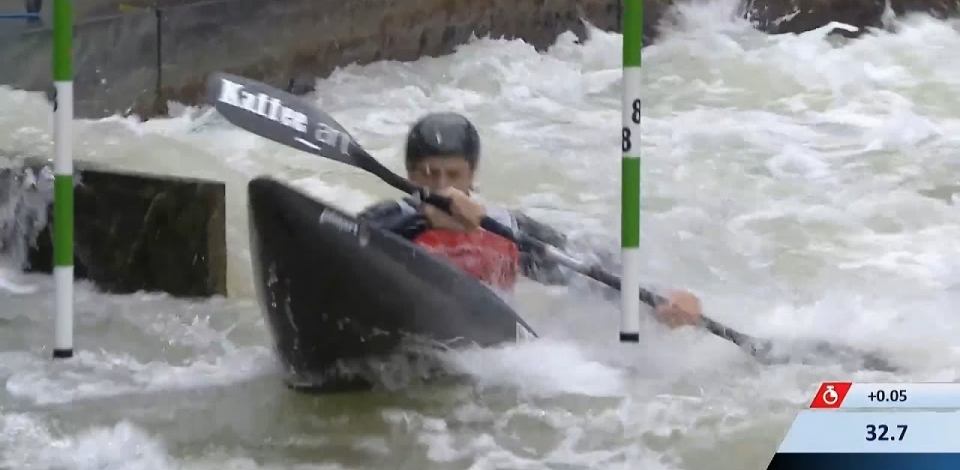 Noah Hegge, Germany - Men's Kayak Semi-Final / 2024 ICF Canoe Slalom World Cup Augsburg Germany