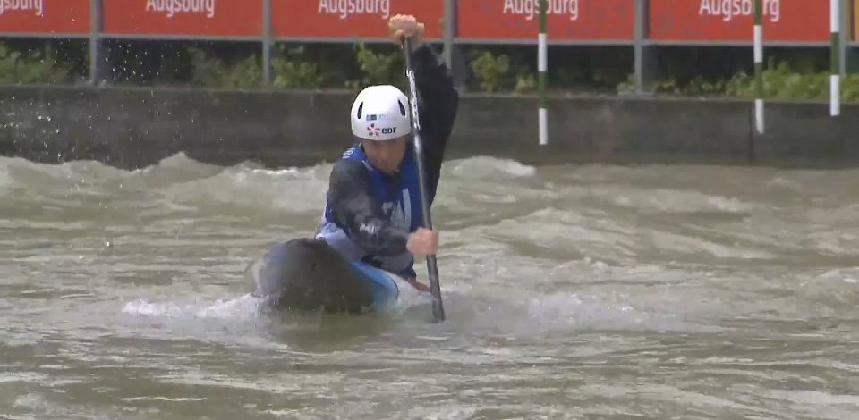 Marjorie Delassus France / Canoe Slalom Final / 2024 ICF Canoe Slalom World Cup Augsburg Germany