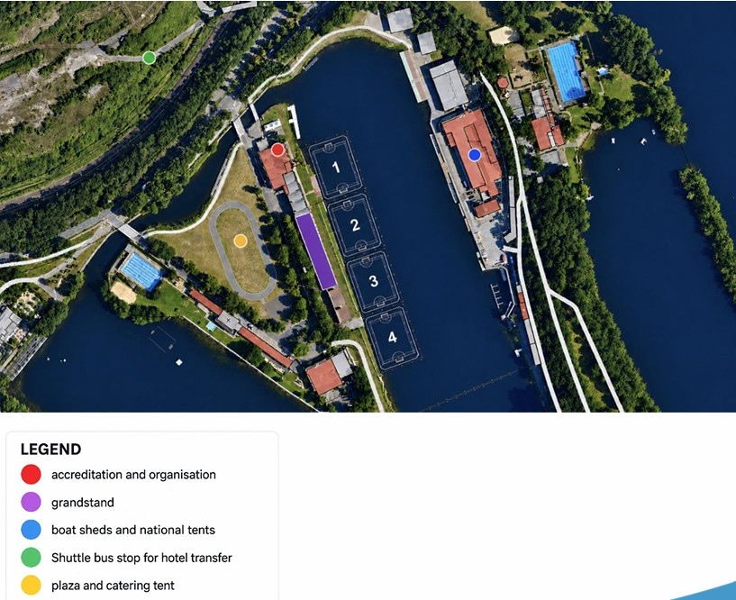 Excitement is building for the ICF Canoe Polo World Championships ICF Canoe Polo venue Duisburg 2026 map