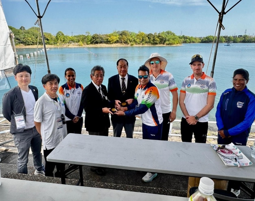 An Asian Games test event was held in Aichi, Japan Asian Games Test Event Miyoshi Lake