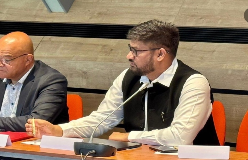 ACC President Prashant Kushwaha attends an ICF Board meeting Prashant Kushwaha ACC