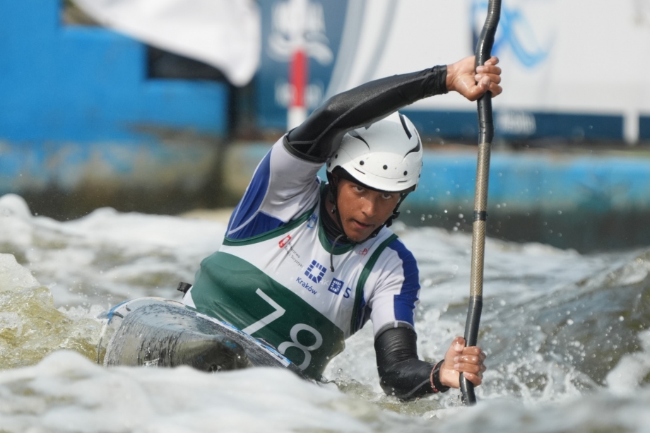 Arno Atreiu Reblin represented Kenya in Krakow Arno Atreiu Reblin kayak slalom Krakow 2026