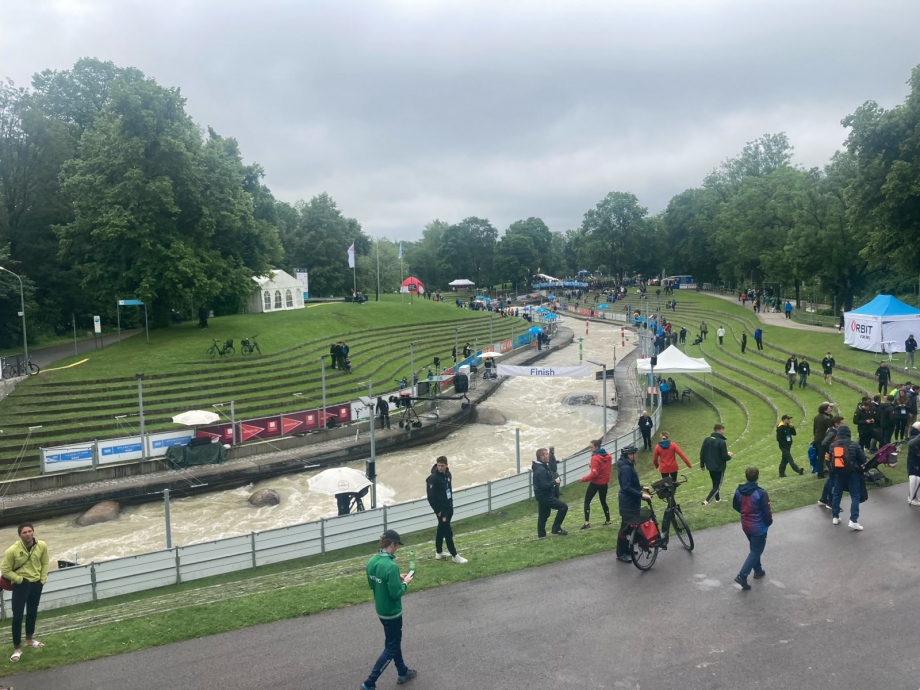Augsburg's iconic slalom course continues to shine Augsburg slalom venue