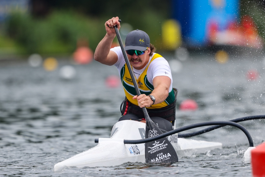 Australia Ben Sainsbury paracanoe Duisburg 2023