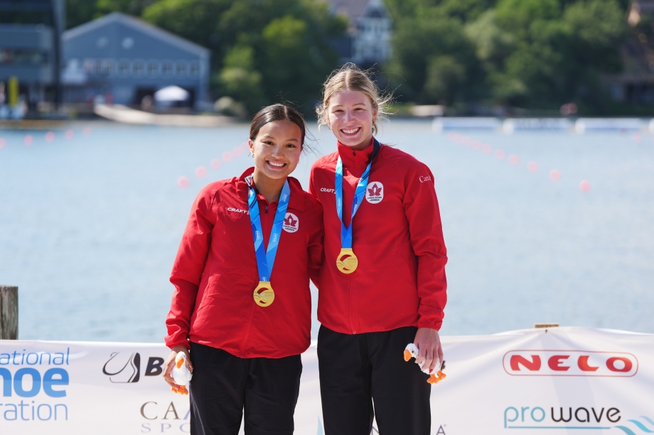 Canadian duo power to victory on home waters canada c2 women