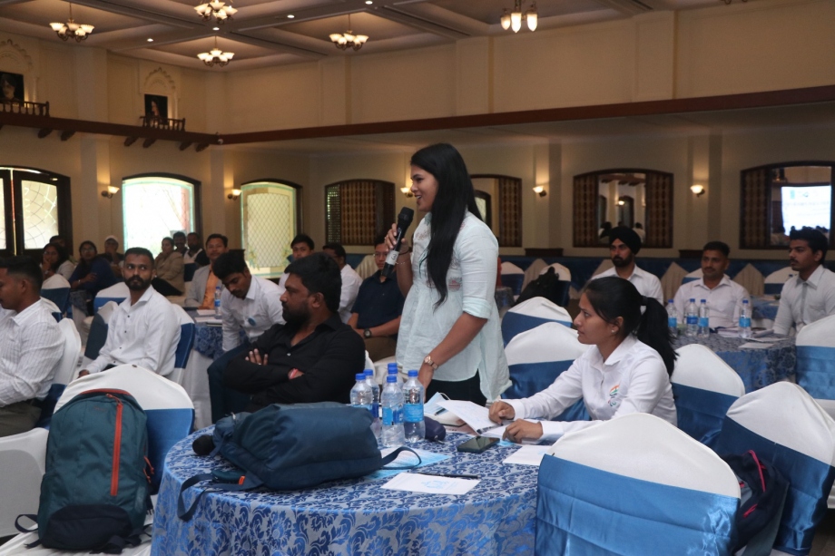 Coaches participating in canoe sprint seminary in Bhopal India canoe sprint seminary india host