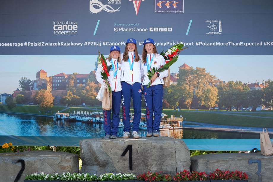 Czechia 1-2-3 on the podium in Krakow Czechia K1 Krakow