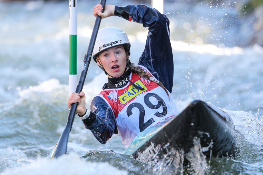 2019 ICF Canoe Slalom World Championships La Seu d'Urgell Spain <a href='/webservice/athleteprofile/83538' data-id='83538' target='_blank' class='athlete-link'>Evy Leibfarth</a>