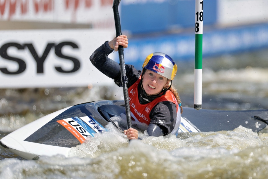 Evy Leibfarth USA kayak slalom 2025 Prague 1