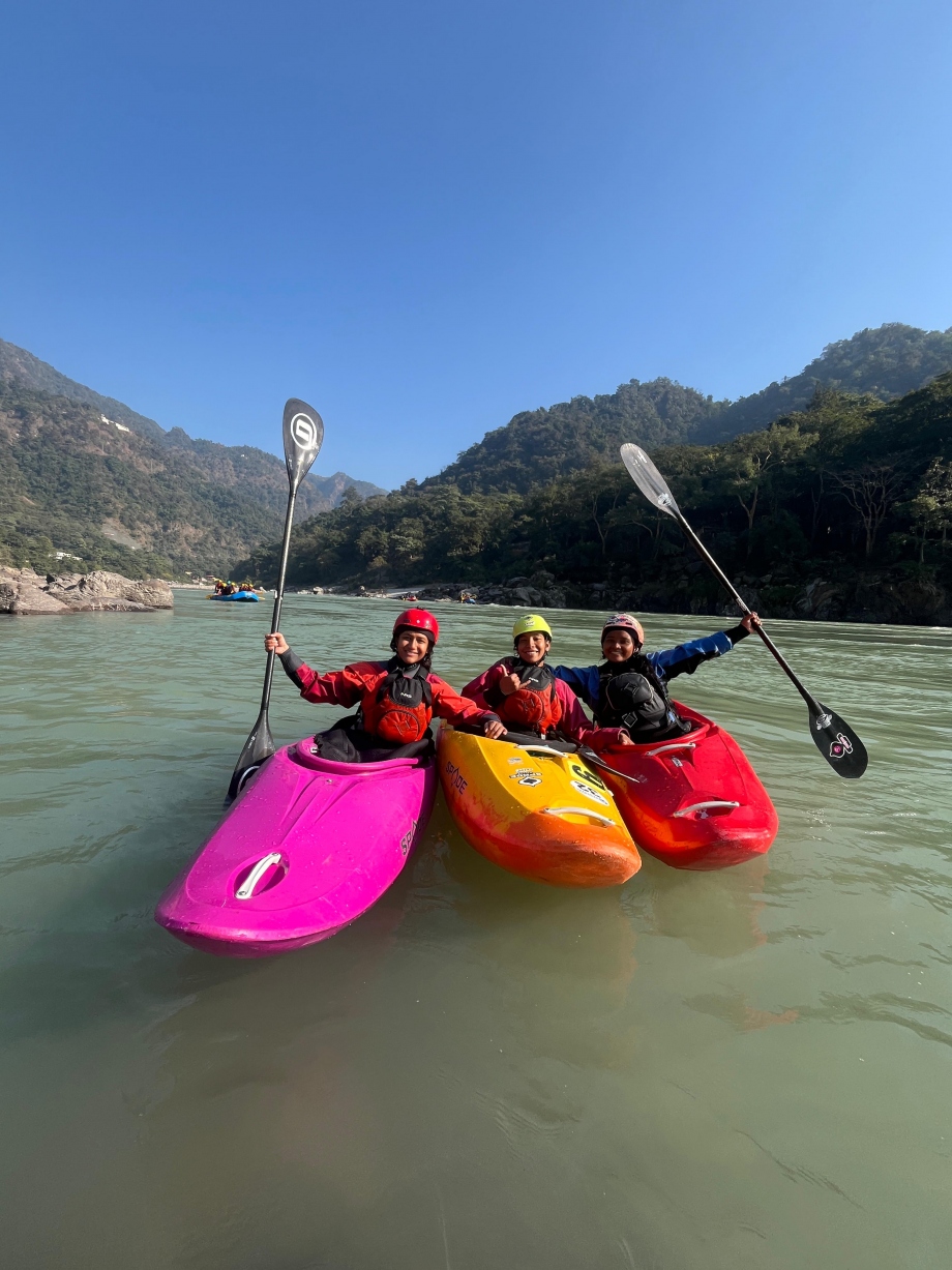 Ganga Girls India kayaking
