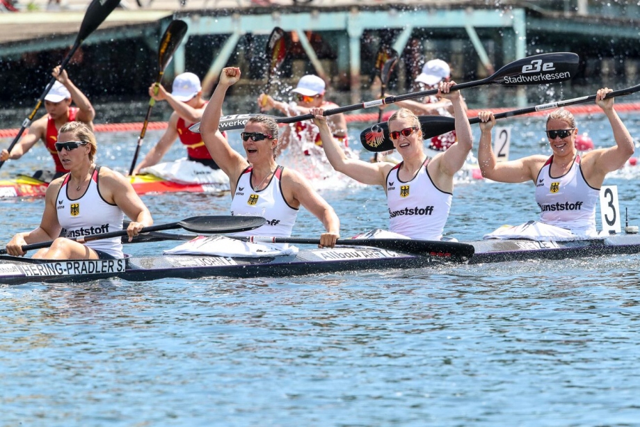 German women K4 500 Duisburg 2019