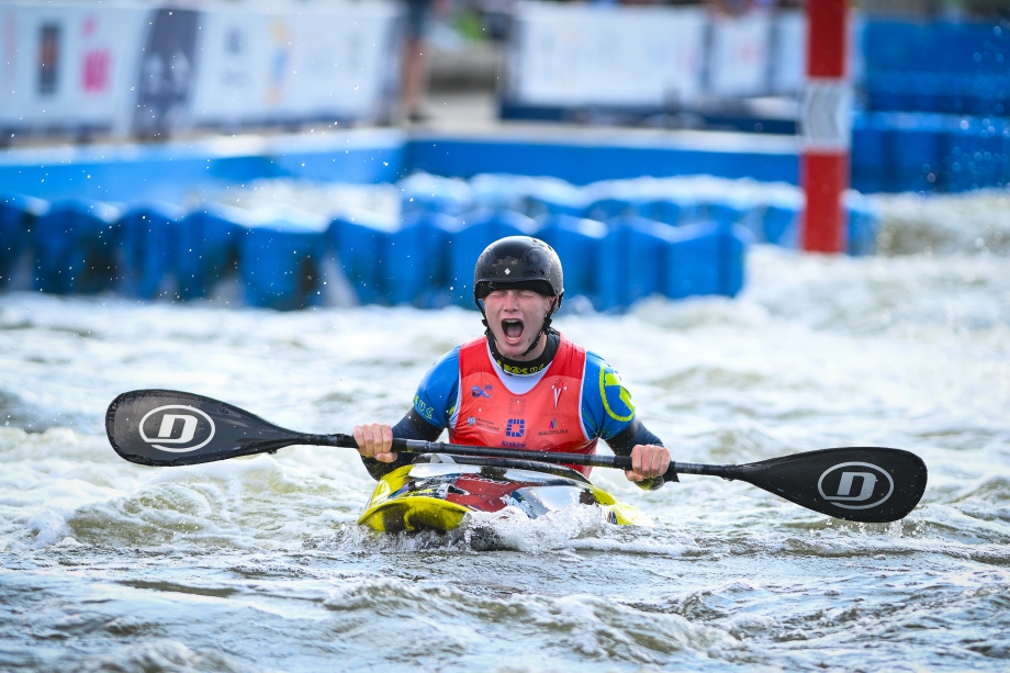 Great Britain Sam Leaver kayak cross Krakow 2023