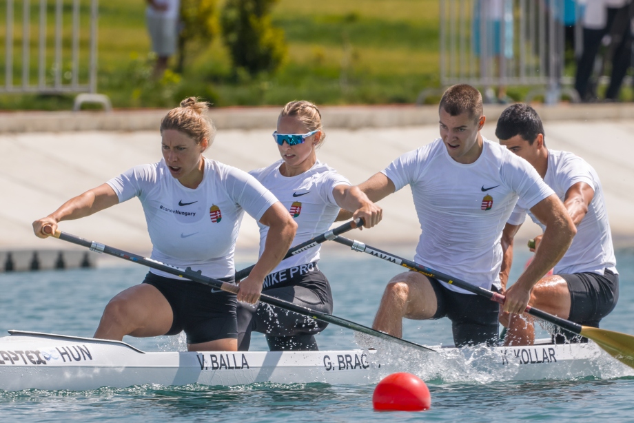 Hungary mixed C4 canoe sprint Samarkand 2024