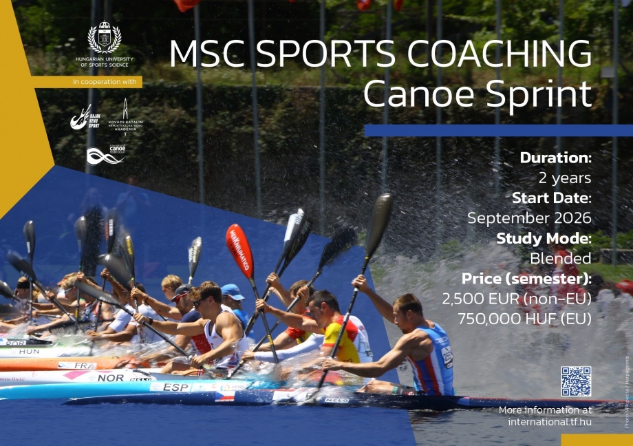 The MSC Sports Coaching Canoe Sprint course will run for two years HUSS Sports Coaching Canoe Sprint