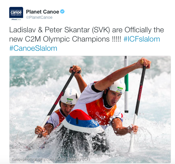 ICF Planet Canoe #ICFslalom Top Tweet Engagement