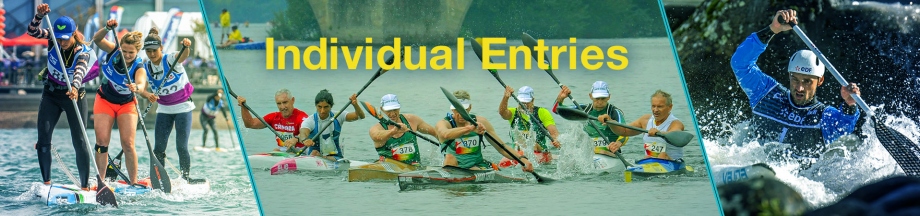 Individual Entries International Canoe Federation Competition Online Entry Form Kayak SUP Paddling