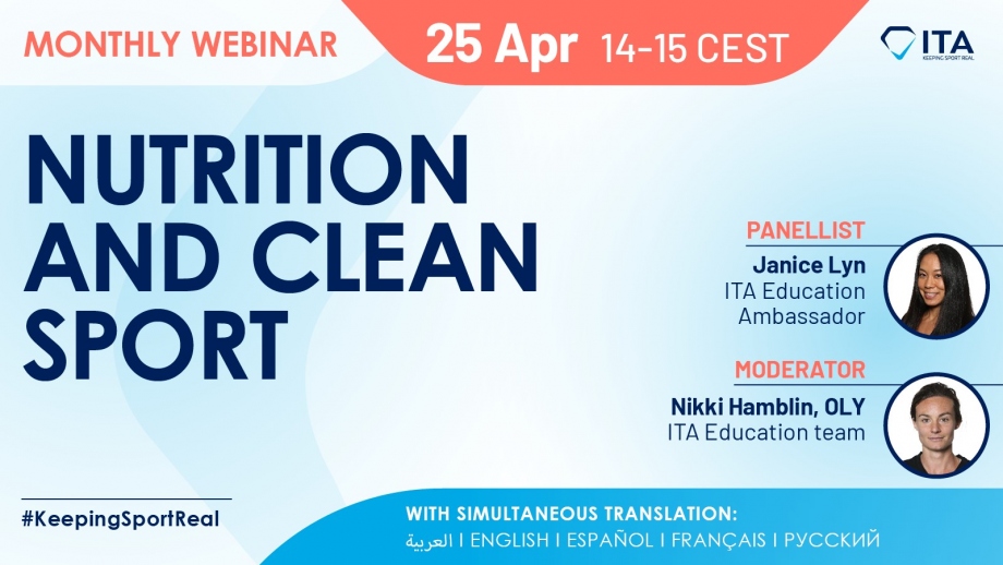 Nutrition clean sport ITA webinar