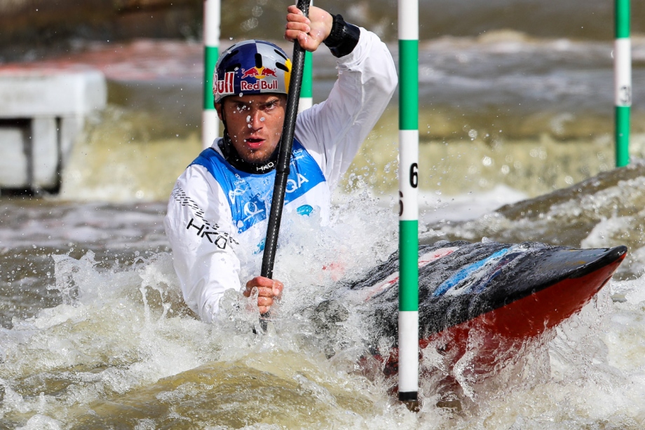 Slovakia <a href='/webservice/athleteprofile/37284' data-id='37284' target='_blank' class='athlete-link'>Jakub Grigar</a> slalom world cup final Prague 2019