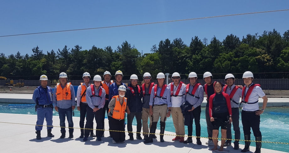 Tokyo 2020 canoe slalom venue site visit