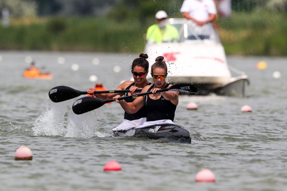 2018 ICF Canoe Sprint World Cup 1 Szeged Hungary L Carrington - K Imrie NZL