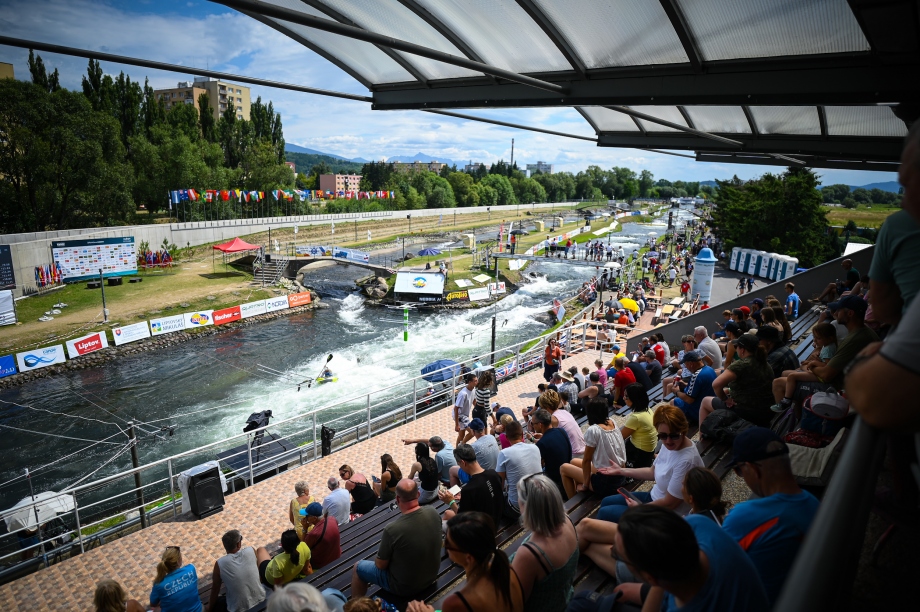 Liptovsky Mikulas canoe slalom u23 juniors kayak 2024 fans