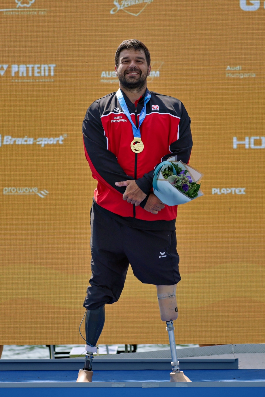 Markus Swoboda Austria Paracanoe Gyor 2025 podium