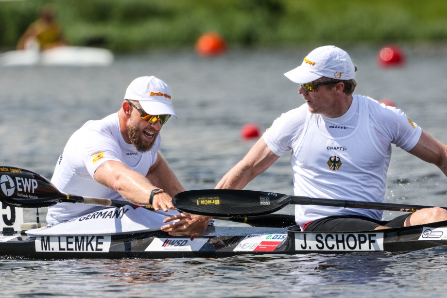 Max Lemke Jacob Schopf men k2 500 canoe sprint Poznan 2024