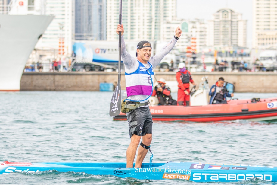 Australia <a href='/webservice/athleteprofile/56631' data-id='56631' target='_blank' class='athlete-link'>Michael Booth</a> stand up paddle world championships Qingdao 2019