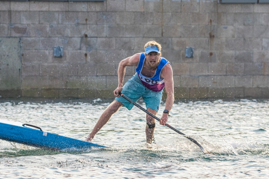 USA Connor Baxter stand up paddling sprint gold Qingdao 2019 SUP