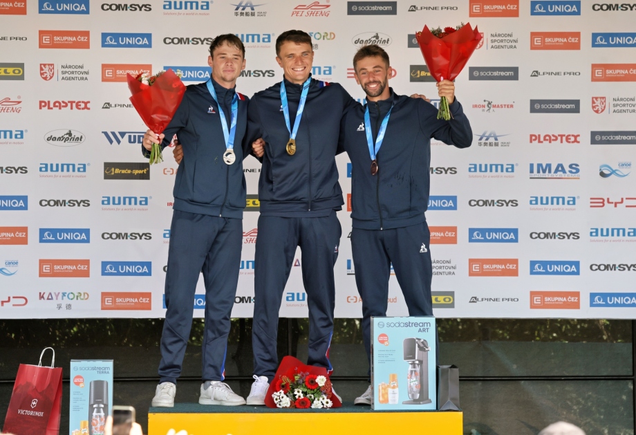 Nicolas Gestin podium France canoe slalom Prague 2025