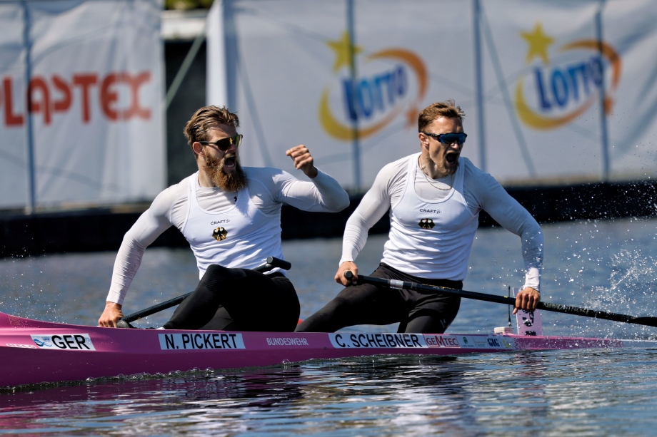 Nico Pickert and Conrad-Robin Scheibner Germany canoe sprint Poznan 2025