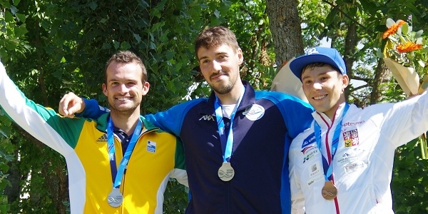 podium K1M 2018 ICF CS WORLD CUP FINAL LA SEU