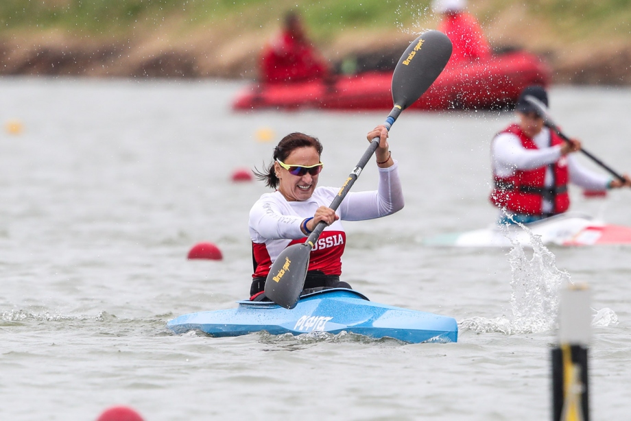 Paracanoe action from the 2020 ICF world cup Szeged 