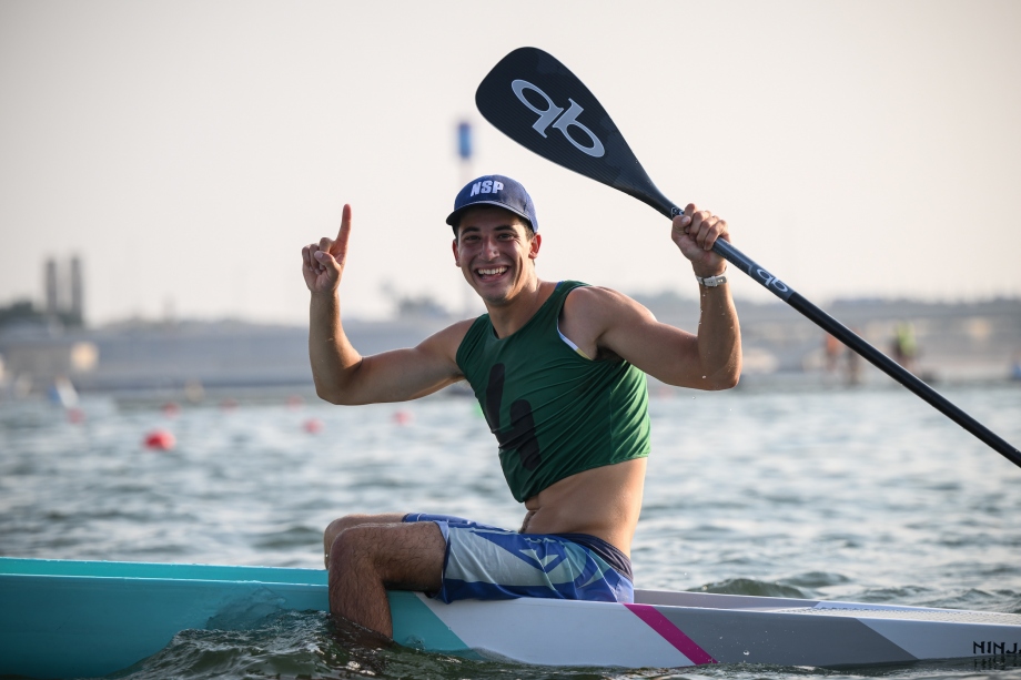 Spain's Sergio Cantoral won gold by the narrowest of margins Sergio Cantoral Spain SUP Abu Dhabi 2025