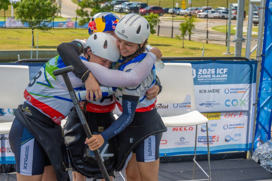 Slovakian trio storm to victory in OKC slovakia women canoe teams