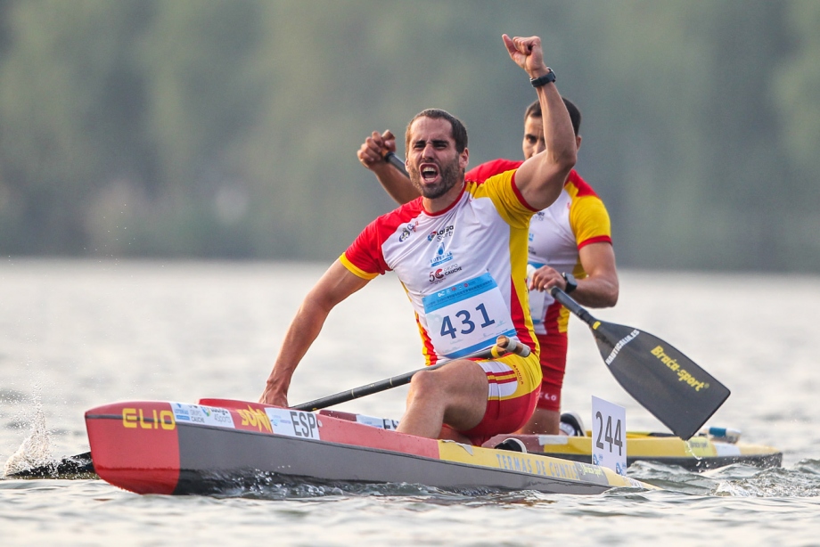 Spain <a href='/webservice/athleteprofile/46825' data-id='46825' target='_blank' class='athlete-link'>Diego Romero</a> canoe marathon Shaoxing 2019