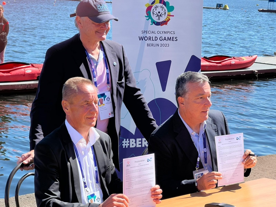 Special Olympics MOU signing Berlin 2022