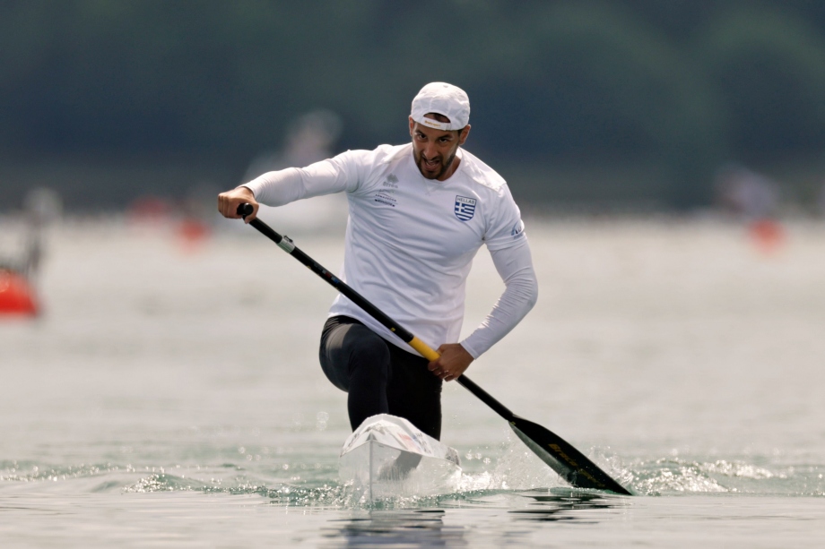 Stefanos Dimopoulos Greece canoe sprint Milan 2025 action