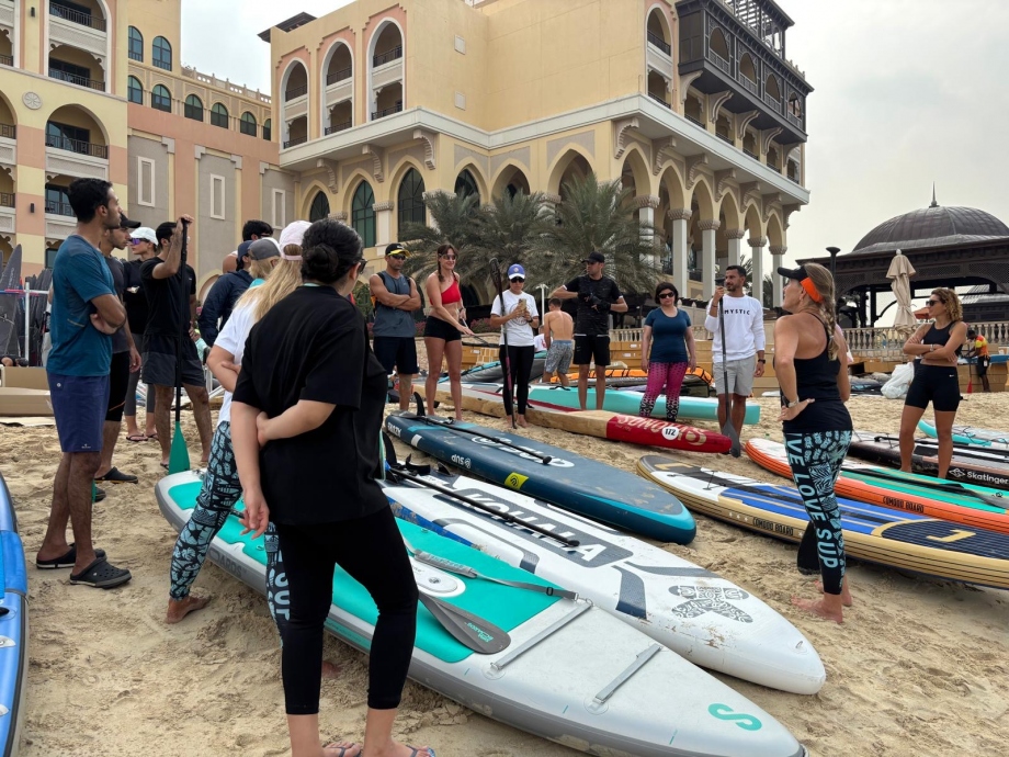 Practical and theory sessions formed part of the SUP Coaching Course SUP Coaching Course Abu Dhabi 2025