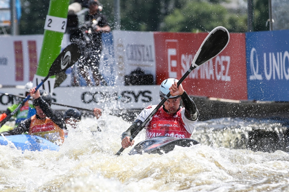 Switzerland Dimitri Marx kayak cross Prague 2023