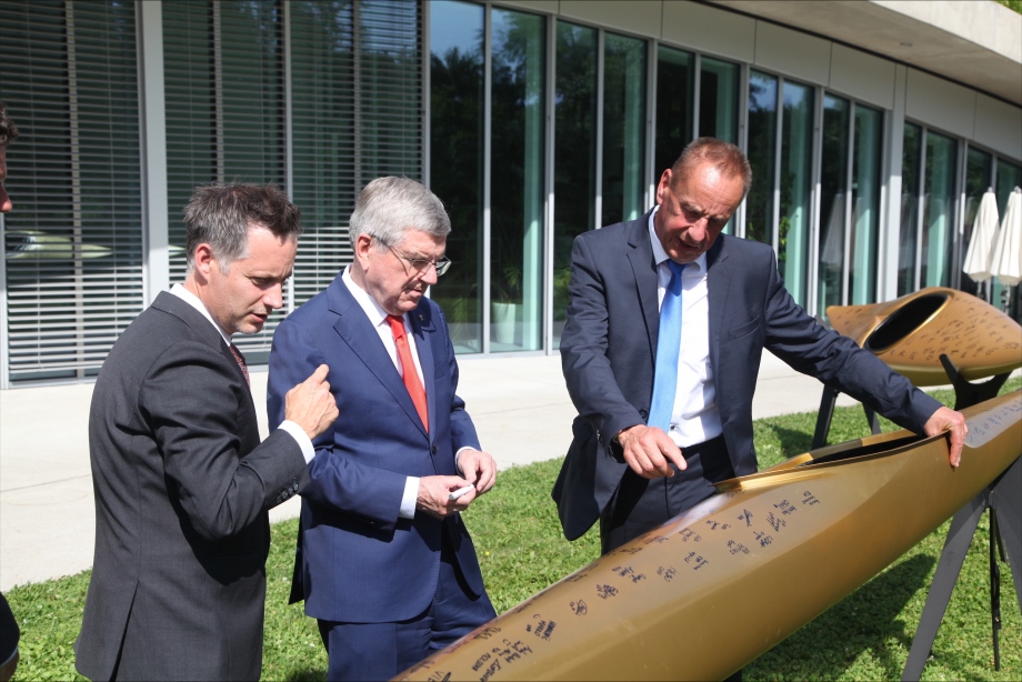 Thomas Bach Thomas Konietzko Richard Pettit ICF Golden Boat