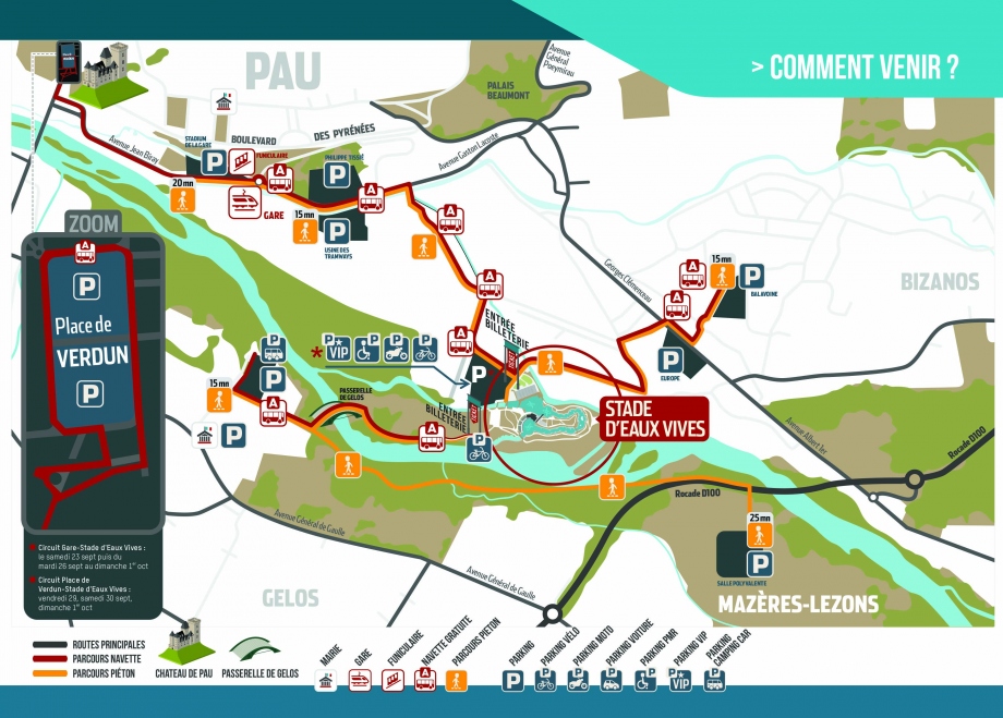 AccÃ¨s - Championnats du Monde CanoÃ«-Kayak Pau 2017 | ICF 